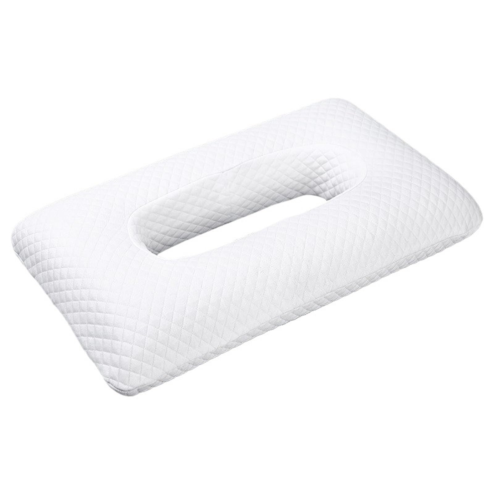 Sublxpoten Color 1 Piercing Pillow Earring Hole Pillow Hollow Out Memory Foam Ear Protection Side Spers No Prure Rectangular For Side Sleepers(Color 1)