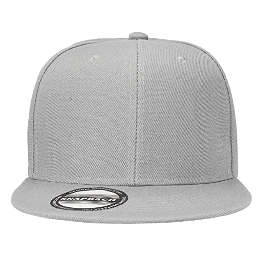 Image of Falari Wholesale 12 Pack Snapback Hat Cap Hip Hop Style Flat Bill Blank Solid Color Adjustable Size