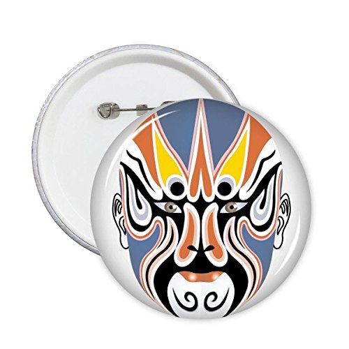 Broches rondes opéra de Pékin Suowulong décor vêtement x5