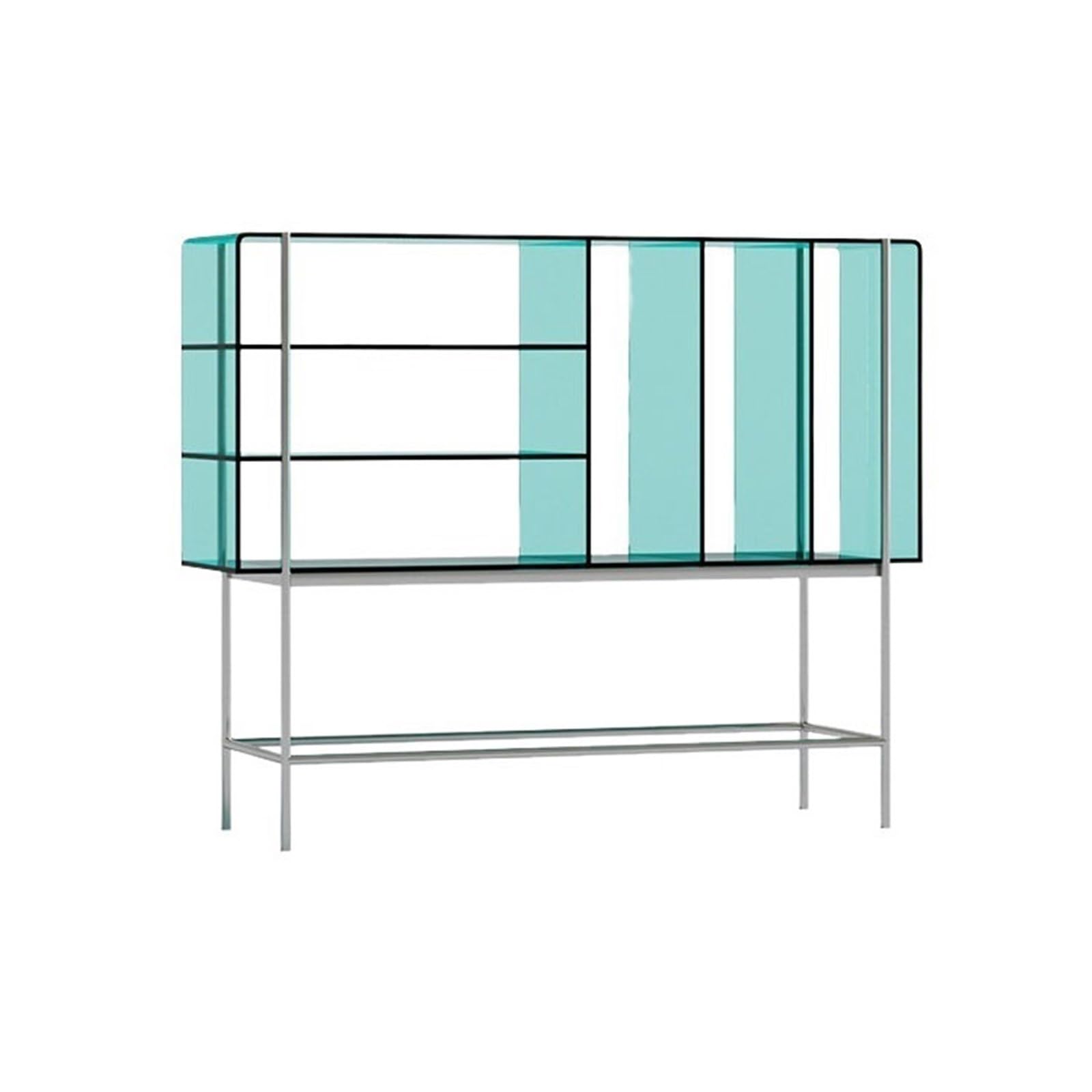 ZYYANSHOP Bookshelf Home Artistic Style Floor Standing Bookshelf with Stainless Steel Legs, Acrylic Open Storage Stand