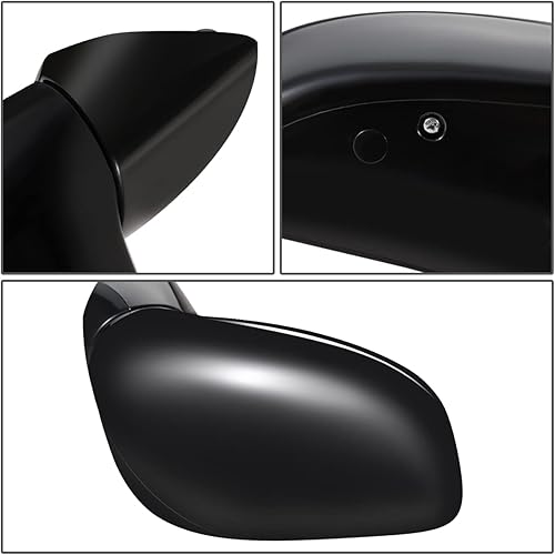 Miniatura 5 de DNA Motoring OEM-MR-NI1321244 Espejo retrovisor plegable no calentado ajustable lateral derecho operado manualmente compatible con Versa 2009-2011