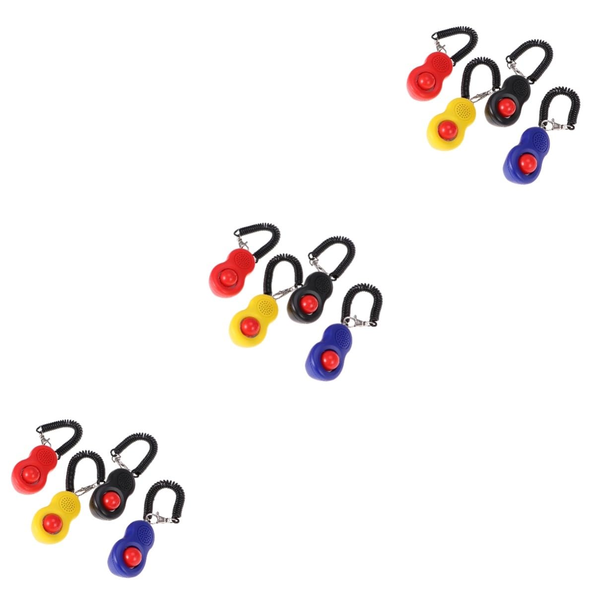 Beavorty 12pièces Clicker De Formation pour Animaux De Compagnie Ensemble Professionnel avec Dragonne Élastique Outil pour Éducation Canine Et