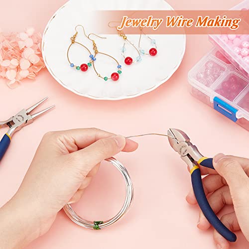 Benecreat 20 Gauge 16 Feet Brass Square Wire, Silver Brass Wire For Jewelry Beading Craft Work #TOP2