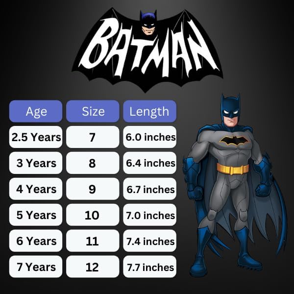 Josmo Boys Batman and The Flash Shoes - Toddler Kids Sneaker Character Superhero Comics Slip on Laceless Runner Lightweight Breathable Sneakers Light up Tennis (Size 6-12 Toddler/Little Kid) - Image 6