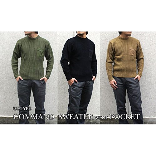 Amazon.co.jp: 米軍 タイプコマンドセーターレプリカ コヨーテ