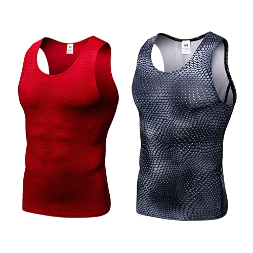 Débardeurs de compression hommes t-shirt athlétique réduit la fatigue