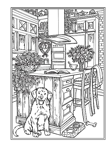 Creative Haven Home Sweet Home Coloring Book (Adult Coloring Books: Calm) - Image 8