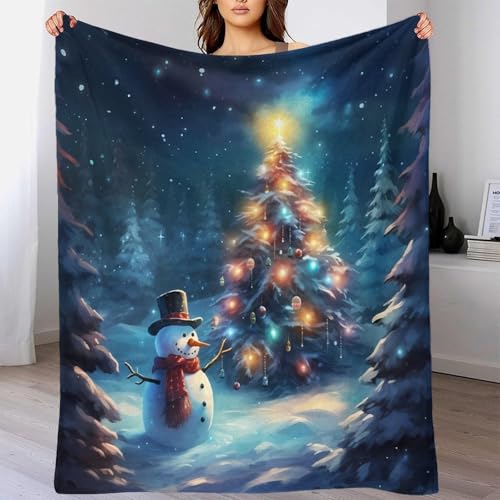 Couverture Noël sapin 3D le cadeau idéal pour le canapé des proches - 4