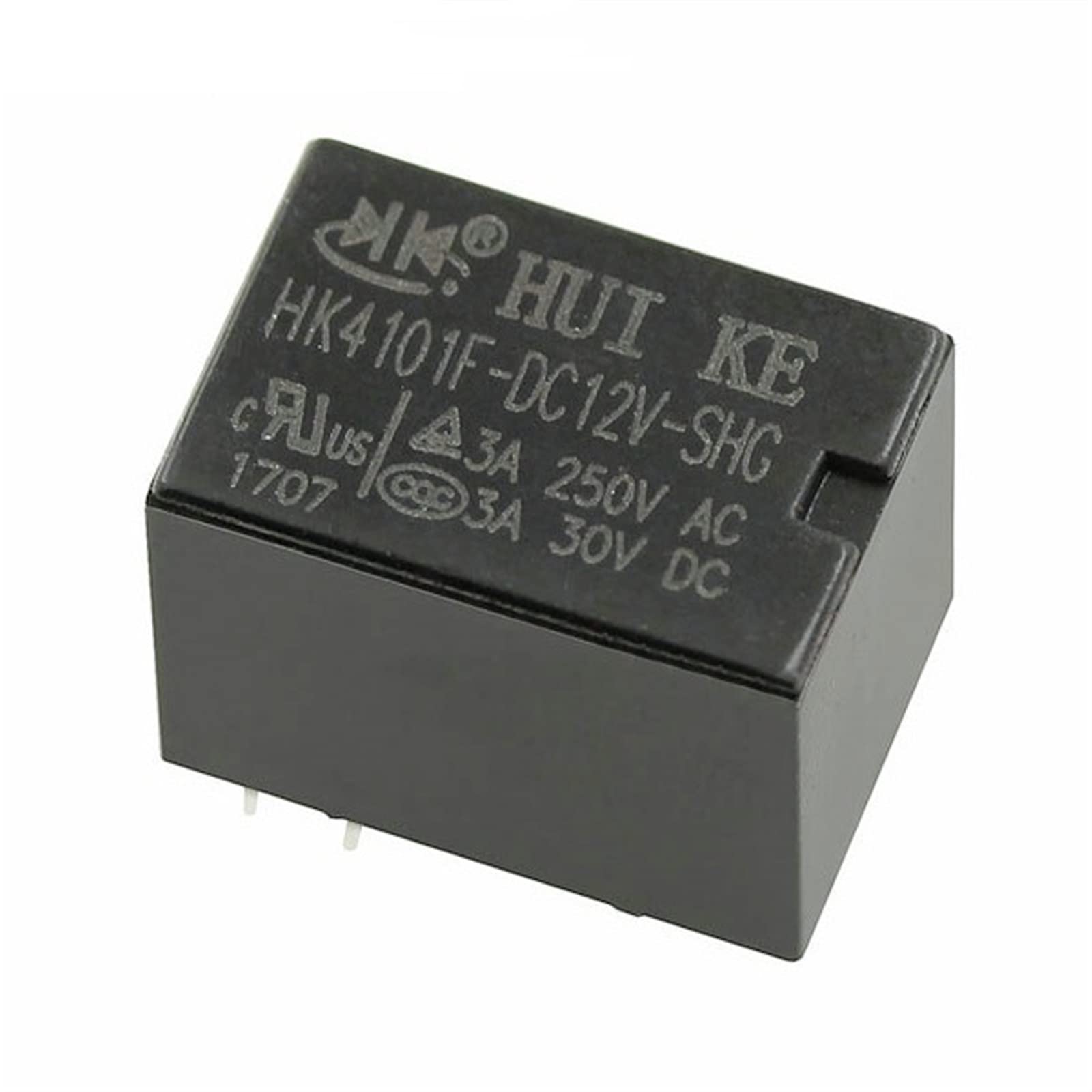 AQHYEBNSR 10PCS Relays HK4101F-DC3V DC5V DC12V DC24V-SHG 5PIN 3A/250VAC 3A/30VDC Power Relay(HK4101F-DC12V-SHG)