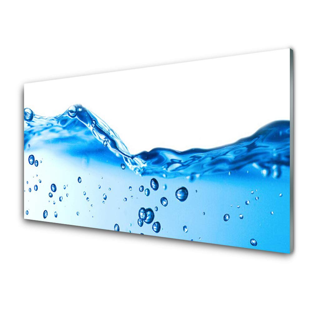 Impression sur verre acrylique 100x50cm Tulup tableau mural design de l'art de l'eau avec crochets
