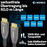 Sonero Sonero kabel HDMI 2.0b, hybrydowy, UHD 2160P, 4K60Hz, 4:4:4, HDR, 18 Gbps