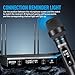 Debra UX-400 UHF Wireless Microphone System, Lightweight All - Metal Receiver, 4 Channel Rechargeable Mics with Auto Frequency Scan, 80m Range for Karaoke, Stage, Live Stream