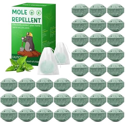 36 Pack Mole Repellent - Groundhog Repellent, Gopher Repellent, Vole Repellent, Rodent Repellent for Outdoor Garden Lawn Yard, Get Rid of Mole, Mole Deterrent, Safe for Plant & Pets Cover