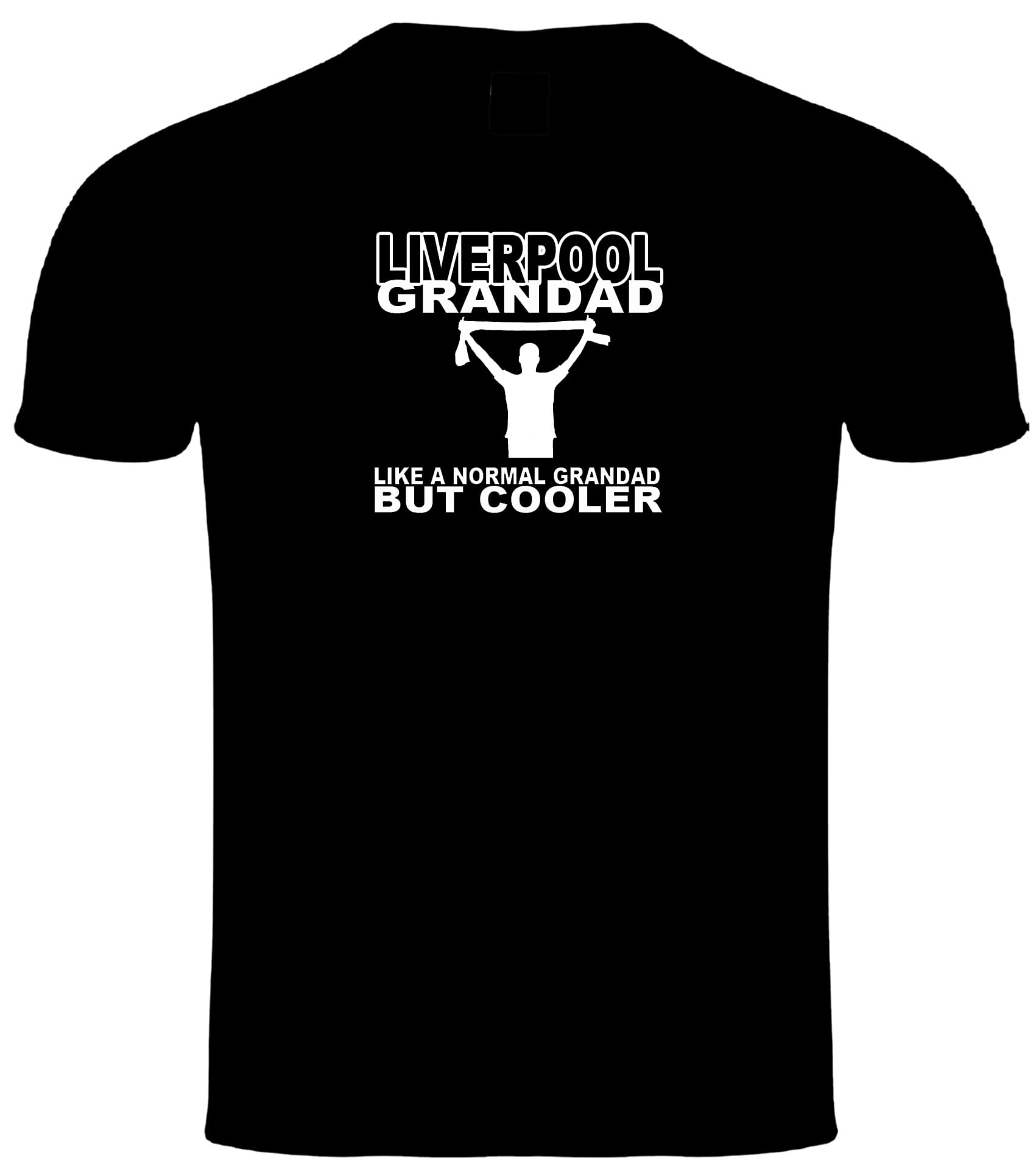 Liverpool T Shirt in Black 5XL Football Grandad Fan Team Design
