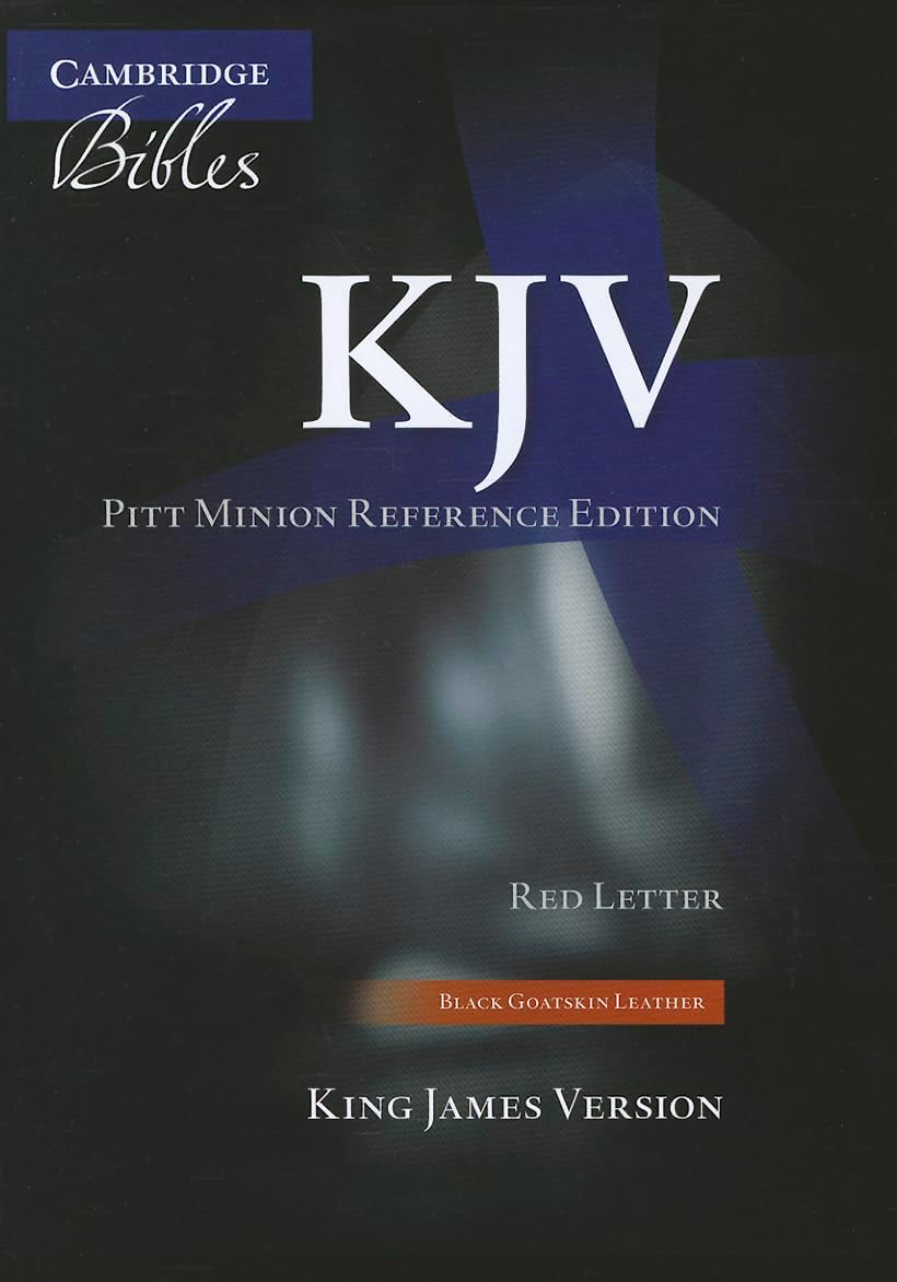 KJV Pitt Minion Reference Bible, Black Goatskin Leather, Red-letter Text, KJ446:XR