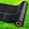 Sunifier Garden Weed Barrier Fabric, Heavy Duty Landsacpe Fabric, Ground Cover Weed Blocker Cloth, Landscaping Fabric for Garden, Vegetable Beds, Path Way (1.4 FTx200FT)