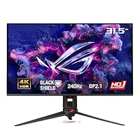 ASUS ROG Swift OLED PG32UCDM Gen3 (PG32UCDM3) Gaming Monitor ― 32-inch, 4K (3840 x 2160) QD-OLED Panel, 240 Hz, BlackShield™ Film, G-SYNC® Compatible, Neo Proximity Sensor, VESA DisplayHDR™ 500