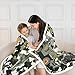 Tank Throw Blanket,Aircraft Camouflage Design Fleece Blanket War Theme Bed Blanket for Kids Child Teens Boys Man Soft Army Green Flannel Blanket, Baby Size (30 x 40 Inches)