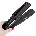 INOVA Professional Ceramic Hair Straightener with 4-Speed Temperature Control, Black gallery image
