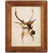8x10 Picture Frames,Brown Rustic Wood Frame with Glass Front, Display 10x8 inch Photos for Table Top Display and Wall Mounting