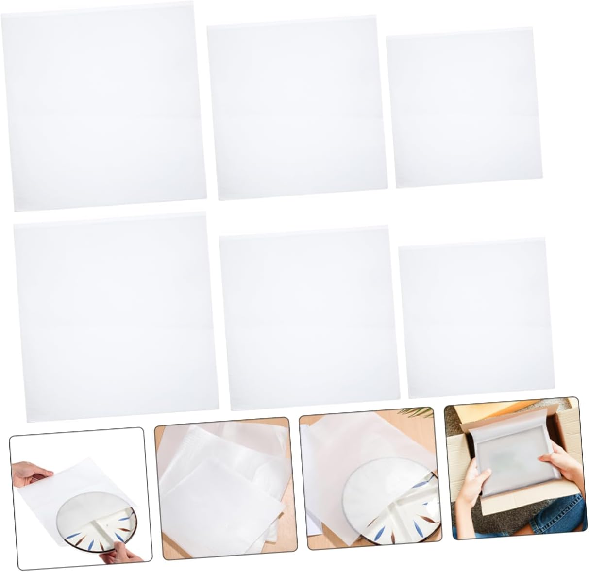 Cushion Foam Pouches 150 Pack Epe White Shipping Protection