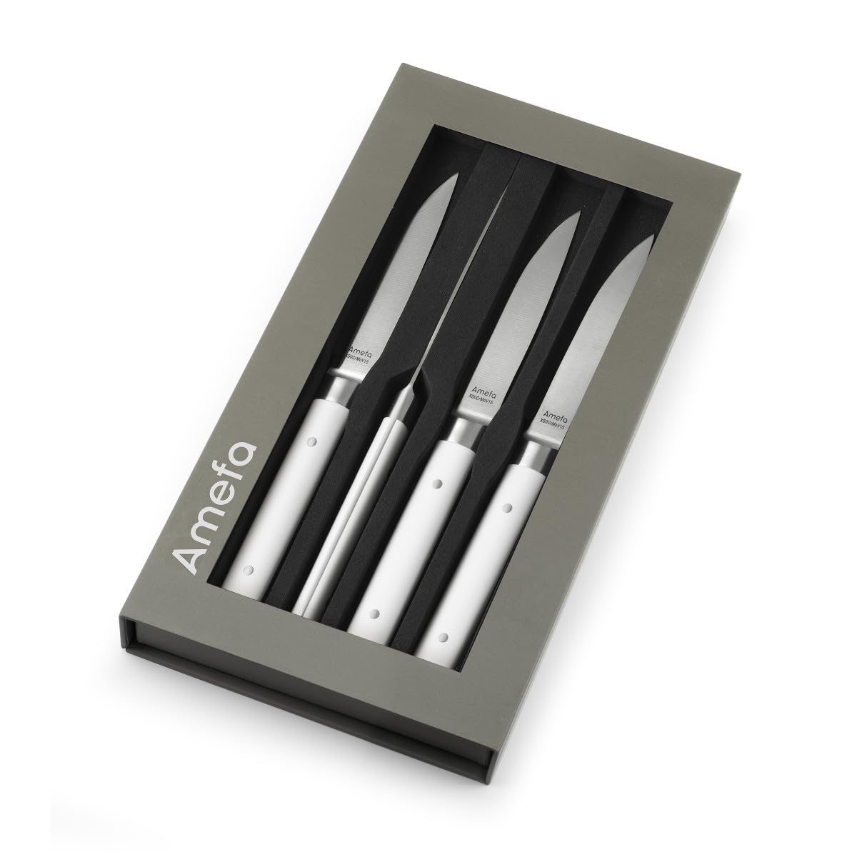Amefa Fusion Blanc - Coffret 4 couteaux steak
