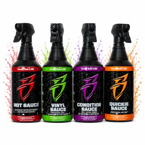 Bling Sauce Boat Essentials Cleaning & Detailing Kit 4-Pack 20 oz Each