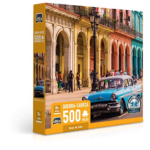 Quebra-cabeça 500 peças - Ruas de Cuba