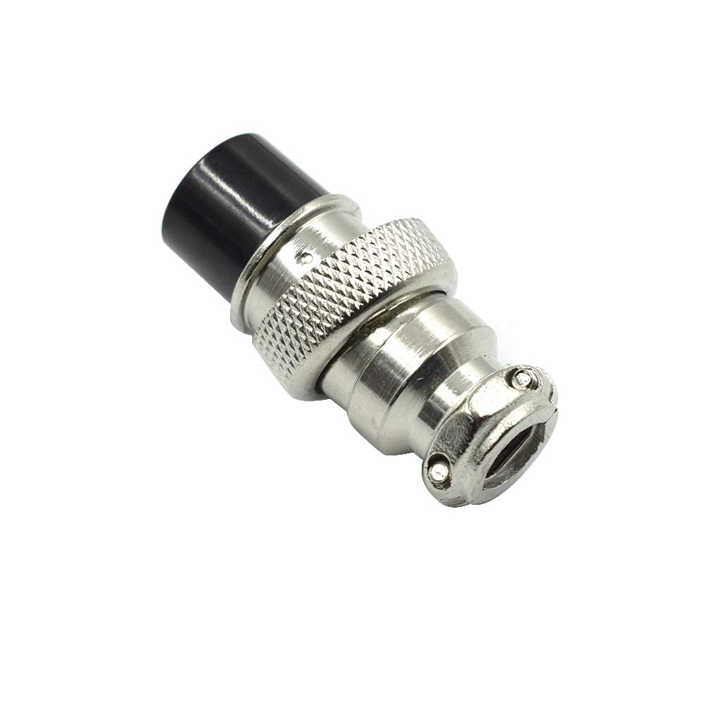 5 Sets GX16-5 Aviation Connectors – 5-Pin Male & Female Panel Mount, 16mm Hole, Stainless Steel