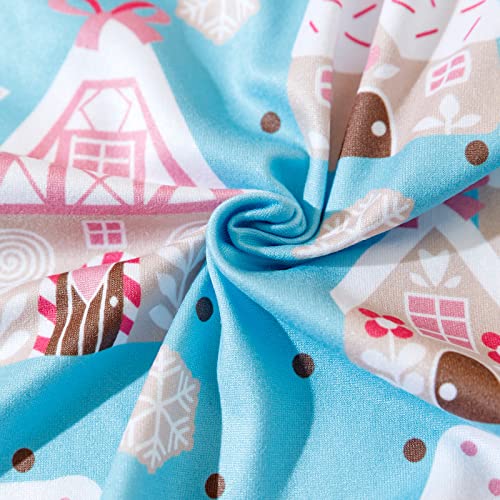 Christmas Toddler Girls Dress Snowman Polar Bear Winter Long Sleeves Dress4