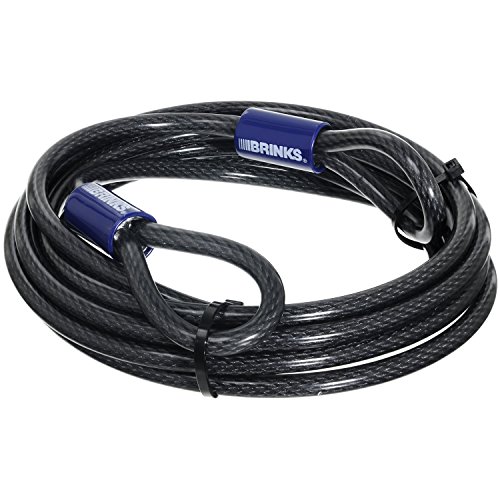 Super Cheap 🛒 Brinks 175-38150 Steel Cable (with Loop Ends) 15' Long x 3/8" Thick