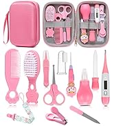 Baby Healthcare and Grooming Kit, Safety Newborn Nursery Care Set, with Hair Brush Comb, Nail Cli...