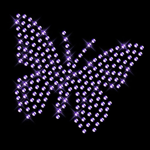 Strass Thermocollant Papillon Et Roses Autocollants De
