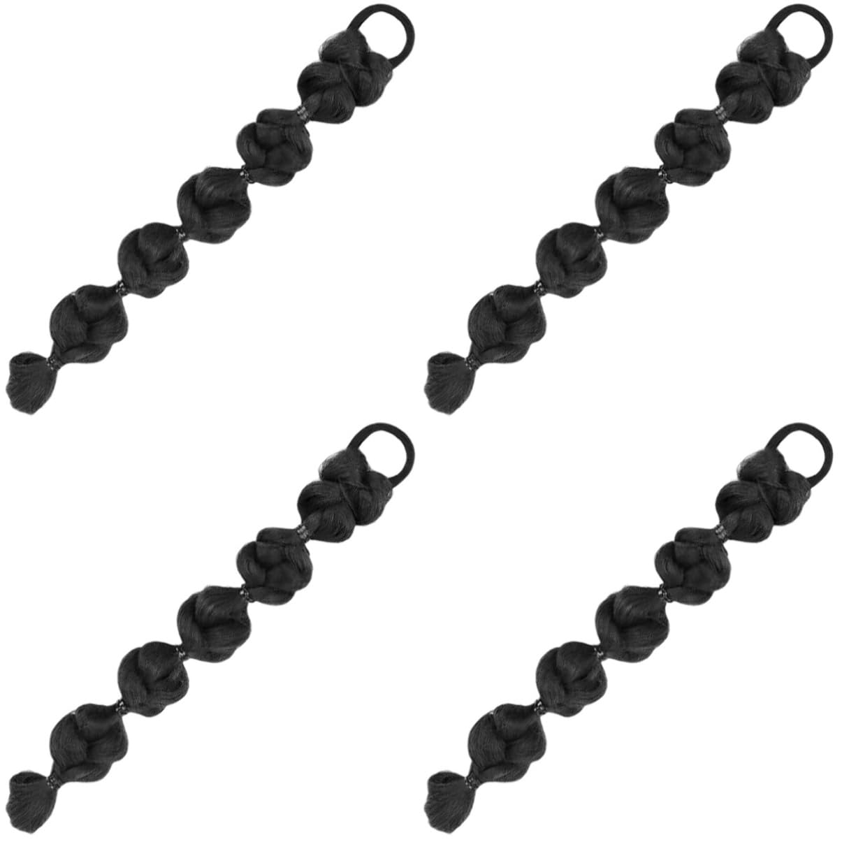 Ponytail tresses synthétiques légères et durables | Lot de 4 pièces à clipser - 8