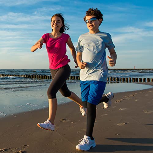 Haysandy Boys' Compression Leggings 2 Pack Athletic Tights Basketball Compression Pants Boys Sport Leggings3