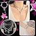 Draupnir Y2k Accessories Set Included Grunge Layered Necklace Y2K Bracelet Star Earrings Silver Hair Clip Y2K Star Hair Clip Sunglasses and Hip Hop Pants Chain for Women Girls