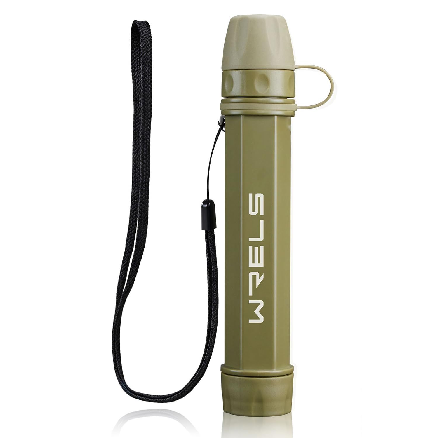 WRELS Water Filter Straw,NSF & SGS Certified Personal Portable Filter for Camping Hiking Survival,Outdoor Water Filter with Carabiner & Extension Tube – Emergency Water Filtration System