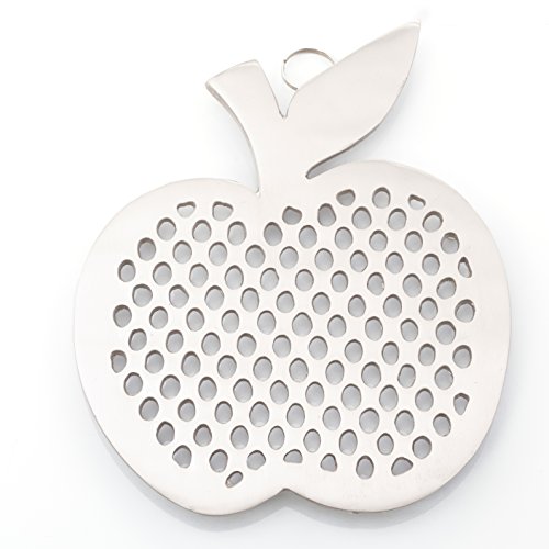 Old Dutch Big Apple Trivet, Satin Nickel
