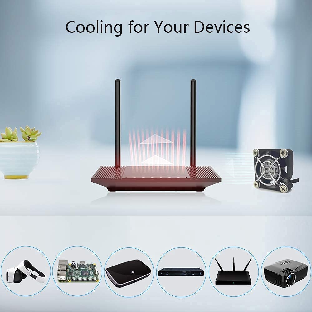 YupYay 40mm USB Fan Cooling Fan with 3 Adjustable Speed, Dual Ball Bearing 5V USB Fan Compatible for Face Shield, Helmet, Tablet TV Receiver Router DVR Playstation Xbox Computer Cabinet Cooling : Electronics