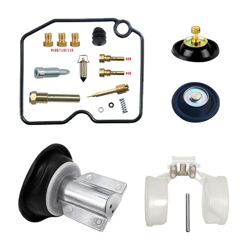 Burgman 400 Skywave400 AN400 98-02 Kit di riparazione carburatore Scooter Carb Float Parts (kit di riparazione, galleggiante, diaframma)