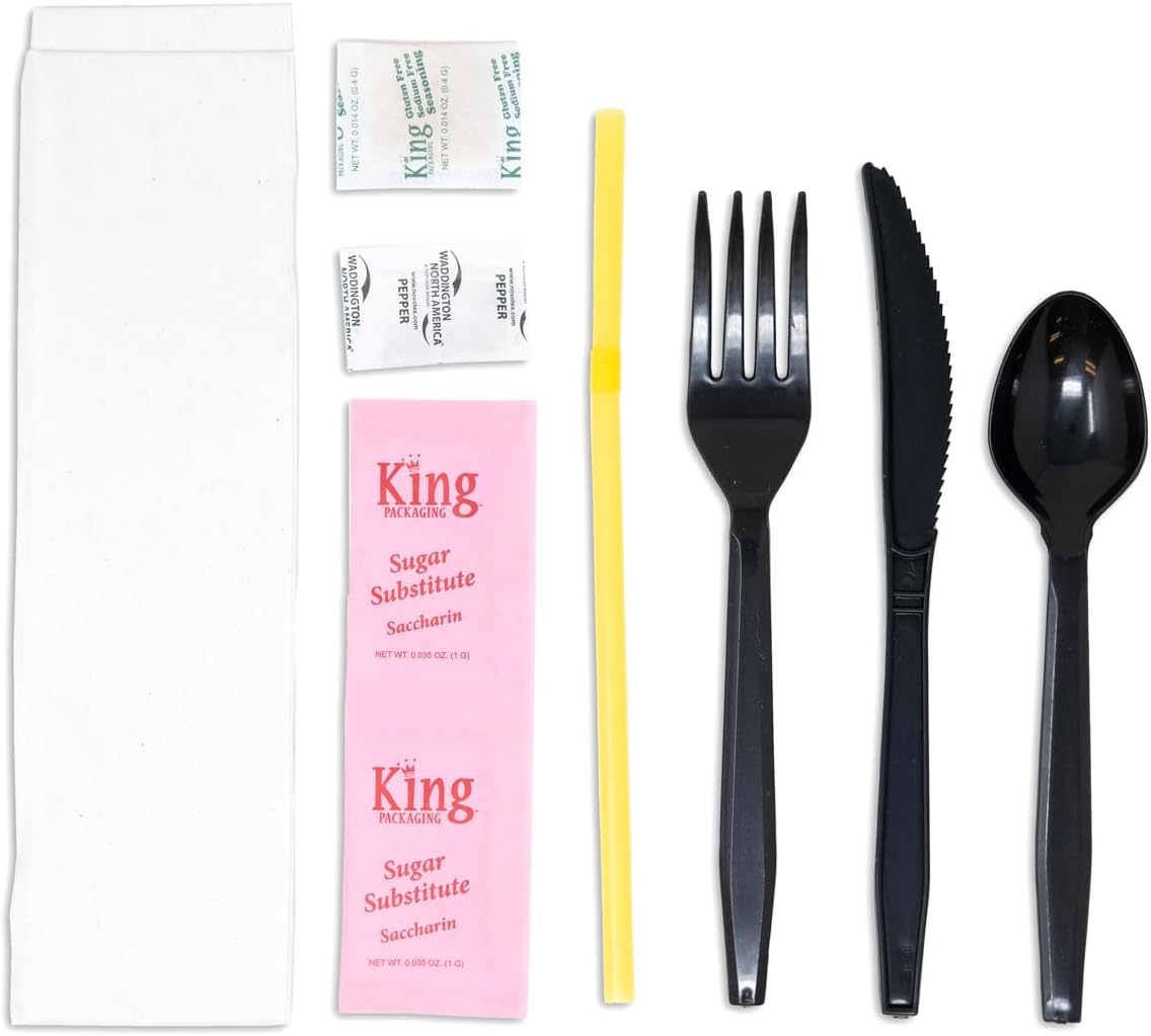 WNA Bremen-King's Orange 2 Sugar Free/Low Sodium Diet Cutlery Kit | 250/Case