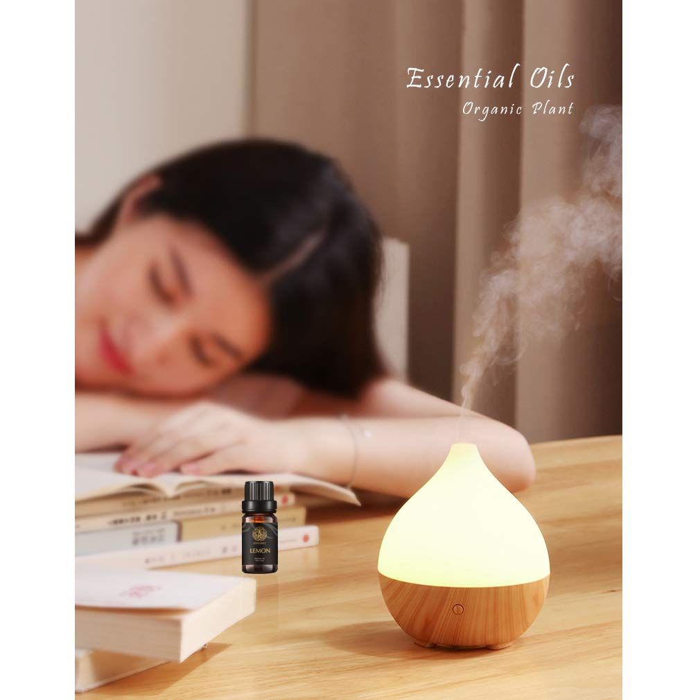 Aromatherapie Zitrone ätherisches Öl Set für Diffusor, 100% pure Orange ätherisches Öl für Hause, 10x10ml Zypresse ätherische Öle Set-Juniper Beere,Zeder,Geranium, Rosmarin Öle...