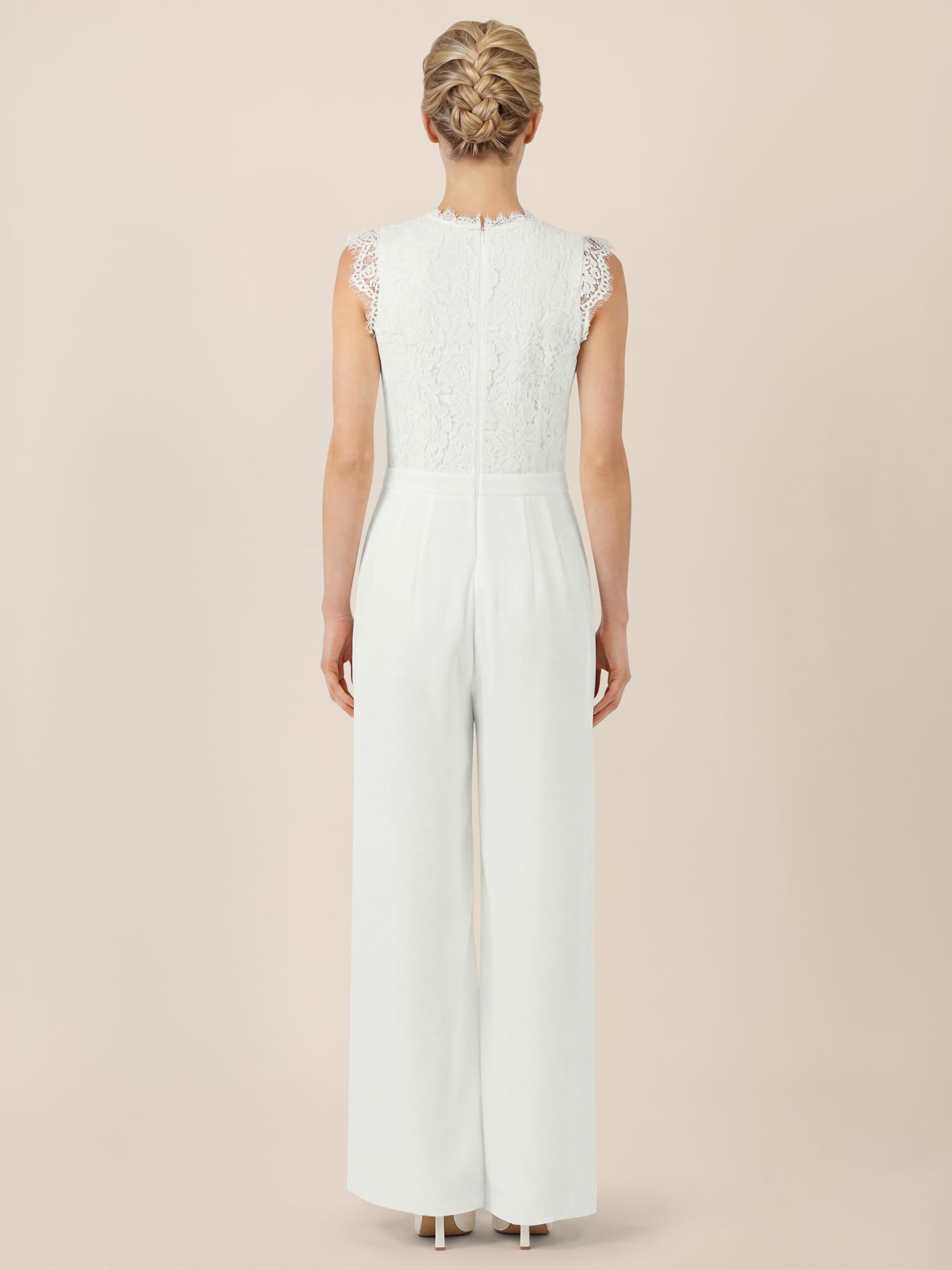 APART Fashion Damen Overall mit Spitzenoberteil Overall mit Spitzenoberteil