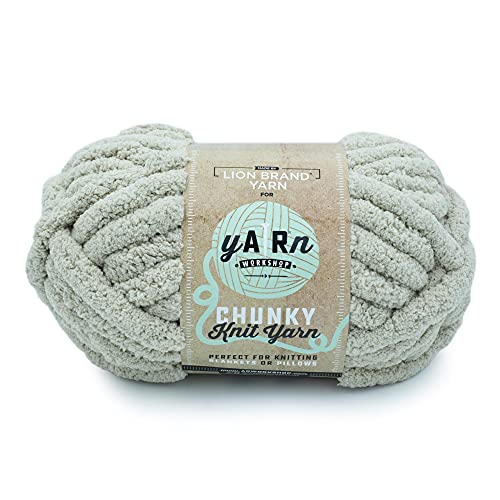Lion Brand Yarn AR Workshop Chunky Knit Yarn, Linen
