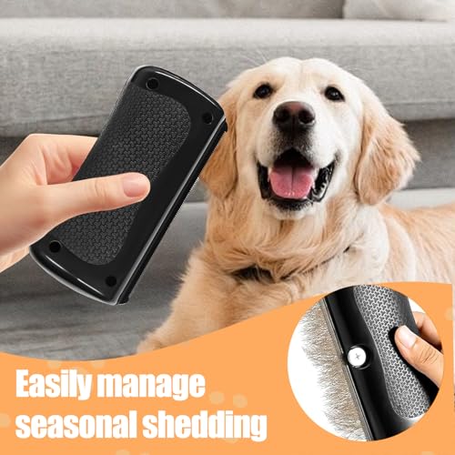 Fellwunder Bürste Hund, Groomify Pet Care Bürste, Hundebürste für Kurzhaar Unterfellbürste Hunde, Fellpflege Bürste mit Haarentfernung Funktion, Wunderbürste für Hunde aller Größen, Leicht zu Reinigen