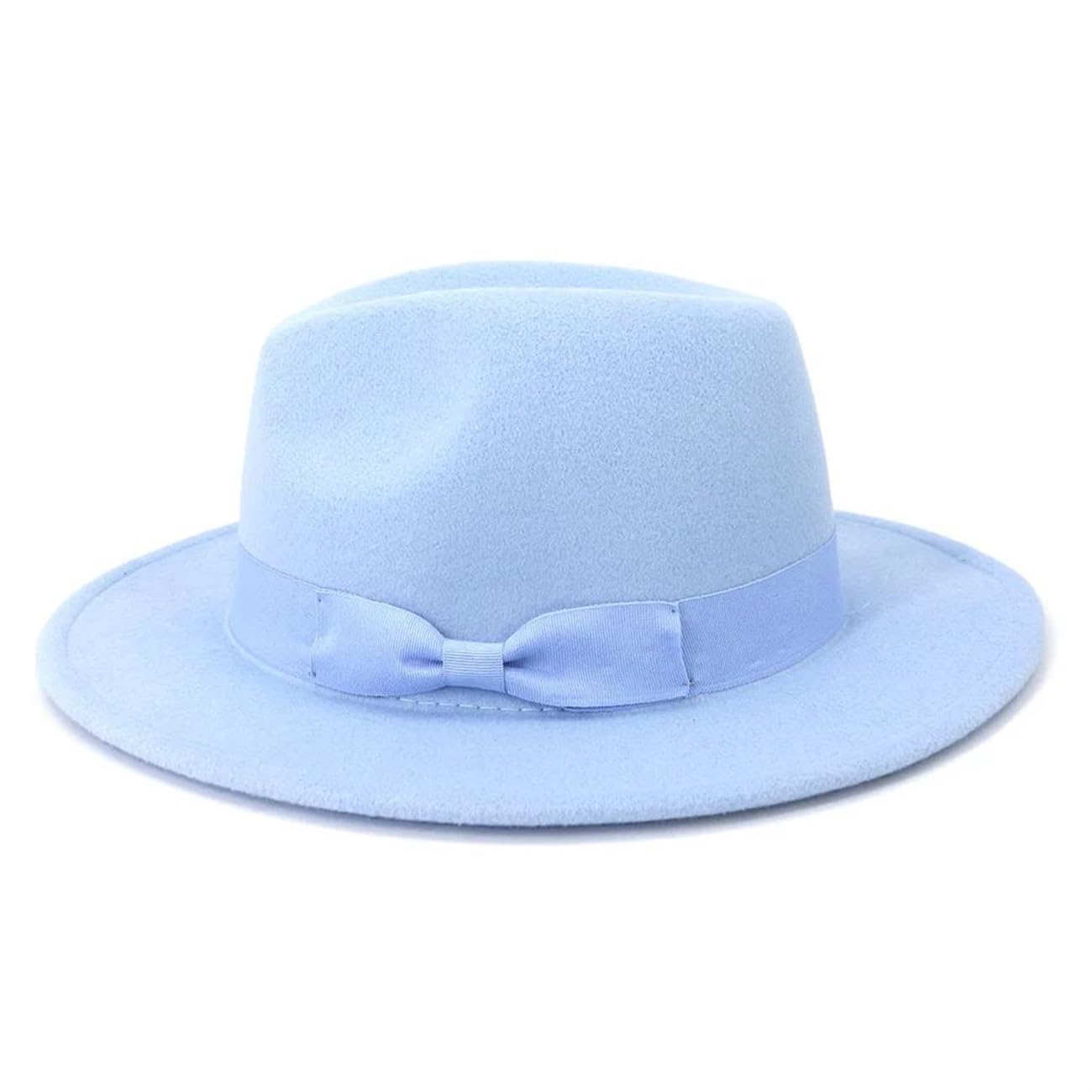Cappello Fedora da donna, elegante, per feste in chiesa, da viaggio, a tesa larga, cappelli da matrimonio