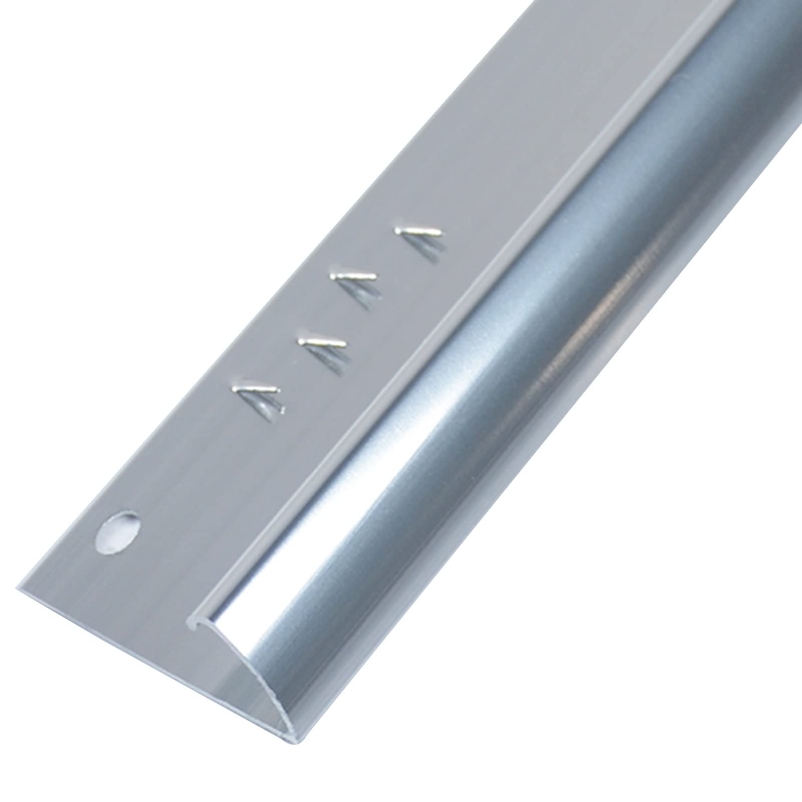 Lightweight Thresholds Ramp Reducer/Carpet Edge Trim,Extra Wide Floor Transition Strip, for Sliding Glass Door Vinyl Flooring(Silver,130cm/51.2in)