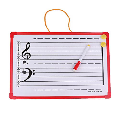 Tableau de notation musicale effaçable à sec pour mémoriser le solfège facilement