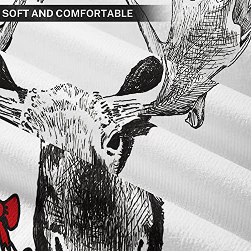 Emvency 43188-179317 Decorative Throw Pillow Cover Square Size 20X20 Inches Fun Christmas Funny Sketch Of Big Smiling Moose Winter Pillowcase With Hidden Zipper Decor Cushion Gift For Holiday Sofa Bed thumb #2