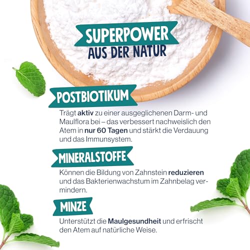 Pets Deli Fresh & Clean Denta Bites Snacks für Hunde mit Postbiotika und Minze für frischen Atem 250g